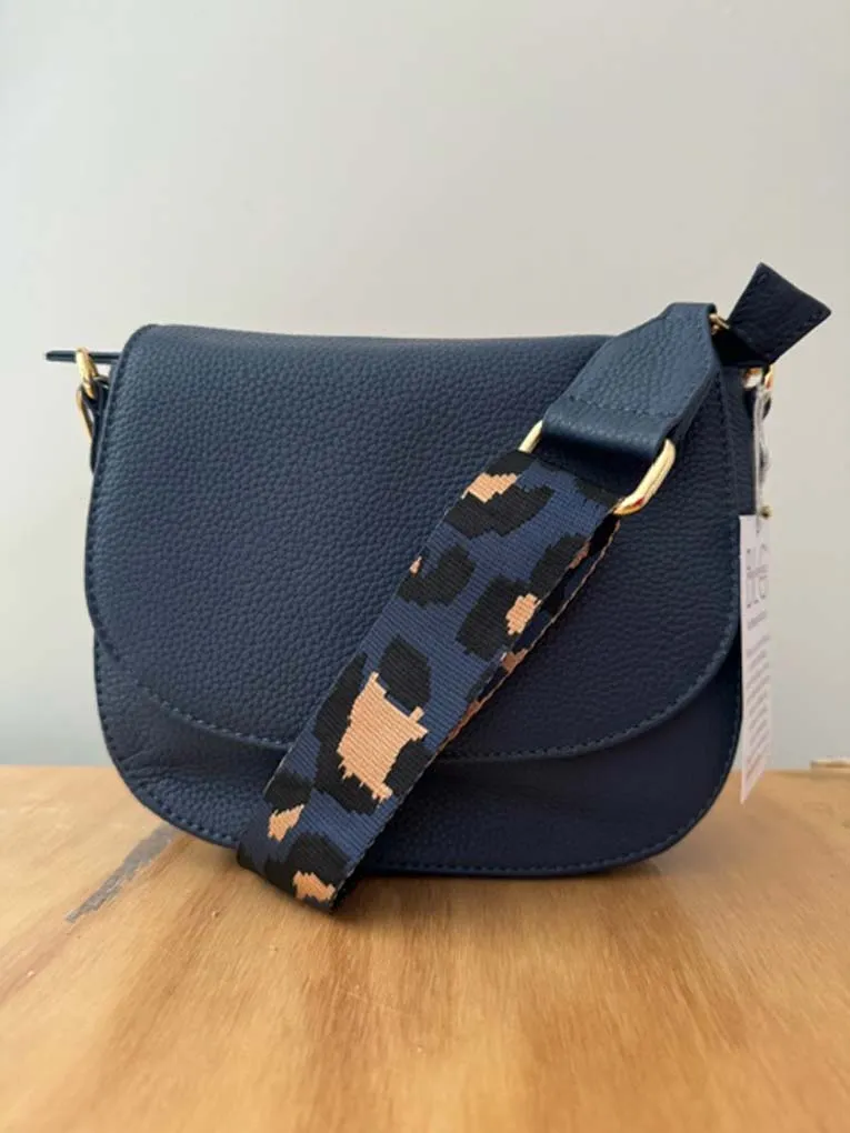 1027 Leather Crossbody Bag | Navy