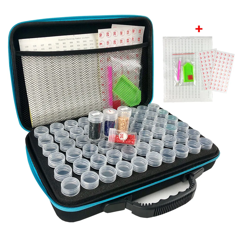 15/30/60/120 Bottles 5D Diamond Painting Accessories Tools Storage Box Carry Case Diamant Painting T