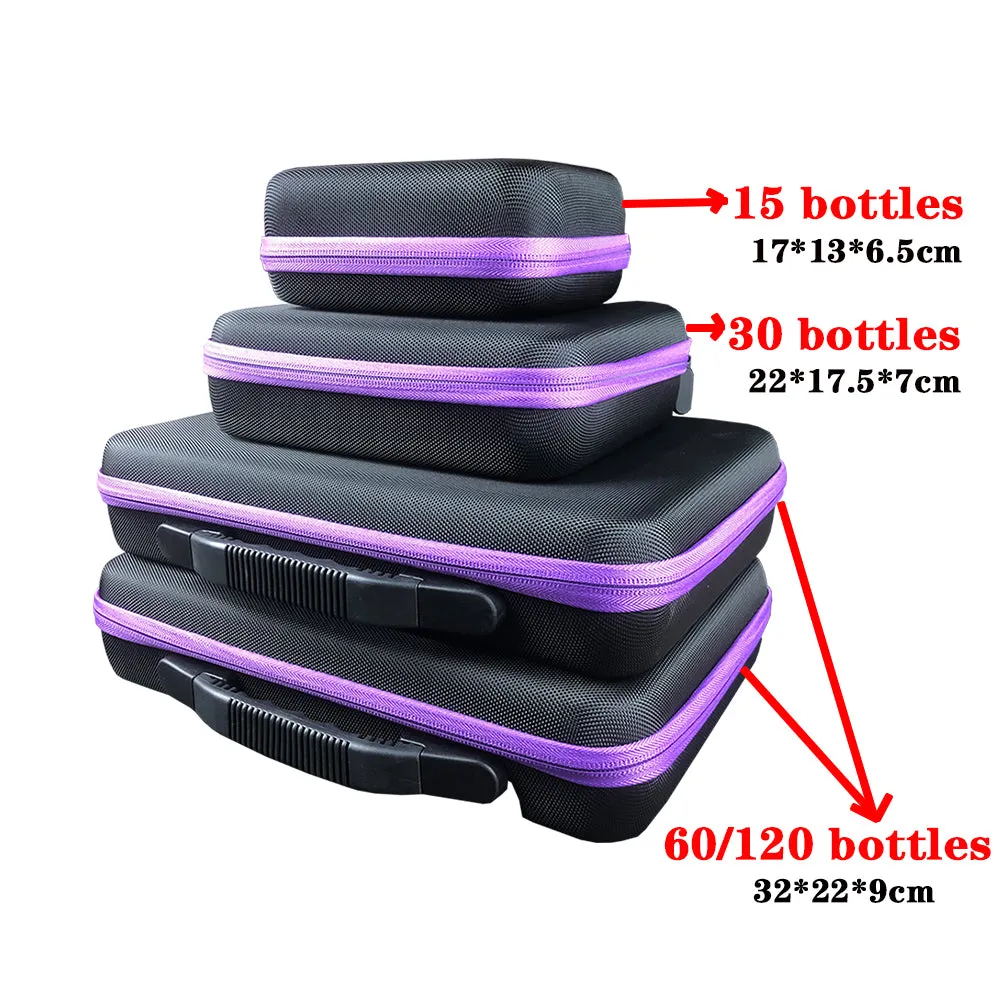 30/60/120 Bottles Diamond Painting Accessories Tool Carry Case Box Container Diamond Storage Bag Cas