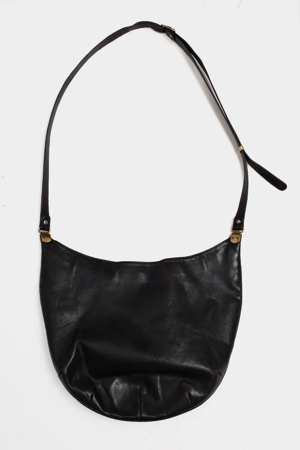 AIGNER BLACK BUCKET LEATHER VINTAGE BAG