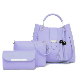 Alexa 3 piece Lilac Handbag