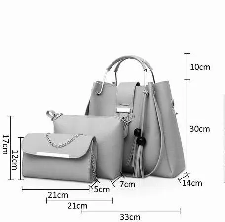 Alexa 3 piece Lilac Handbag