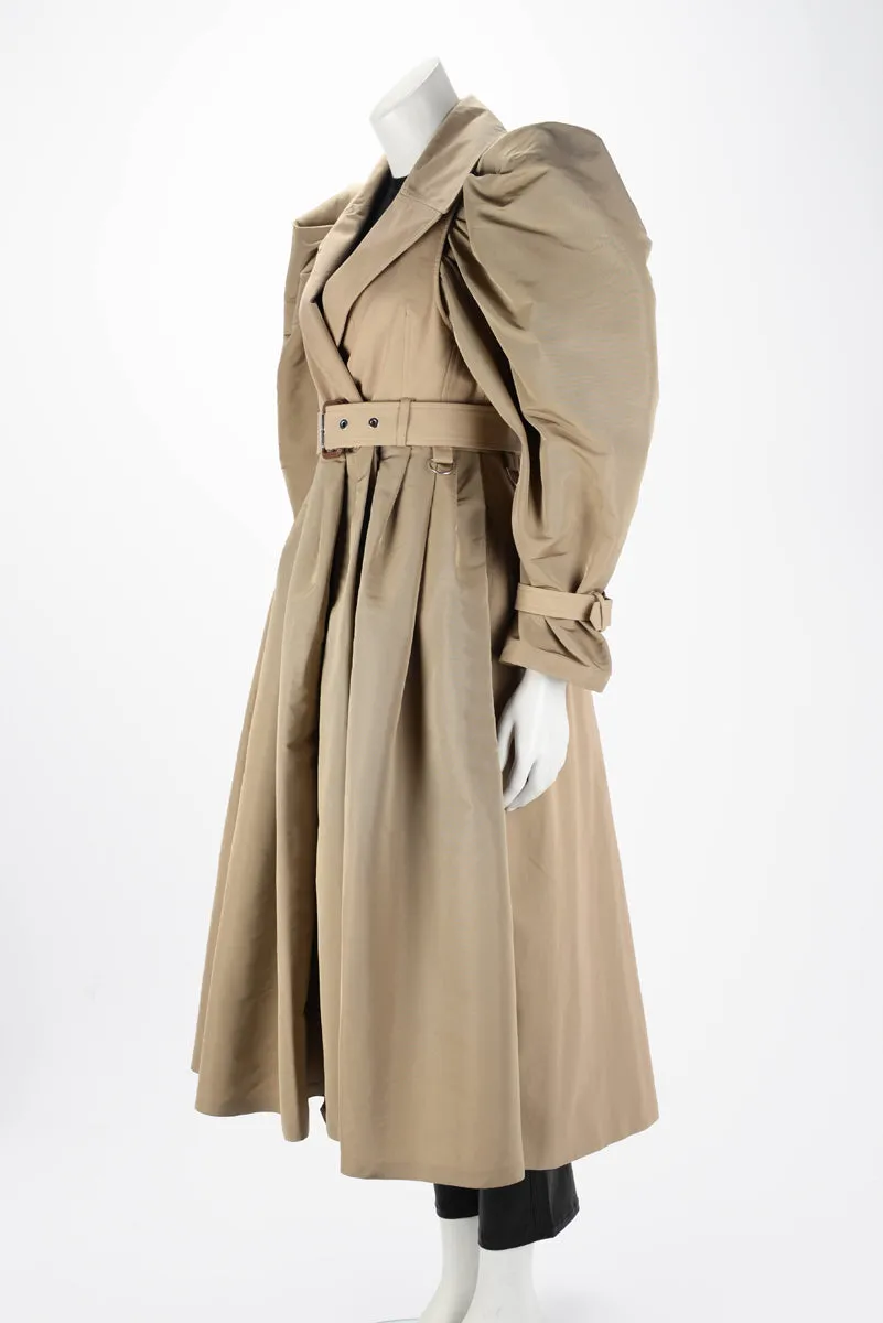 Alexander McQueen Beige Cotton Twill Hybrid Exploded Trench Coat IT 40