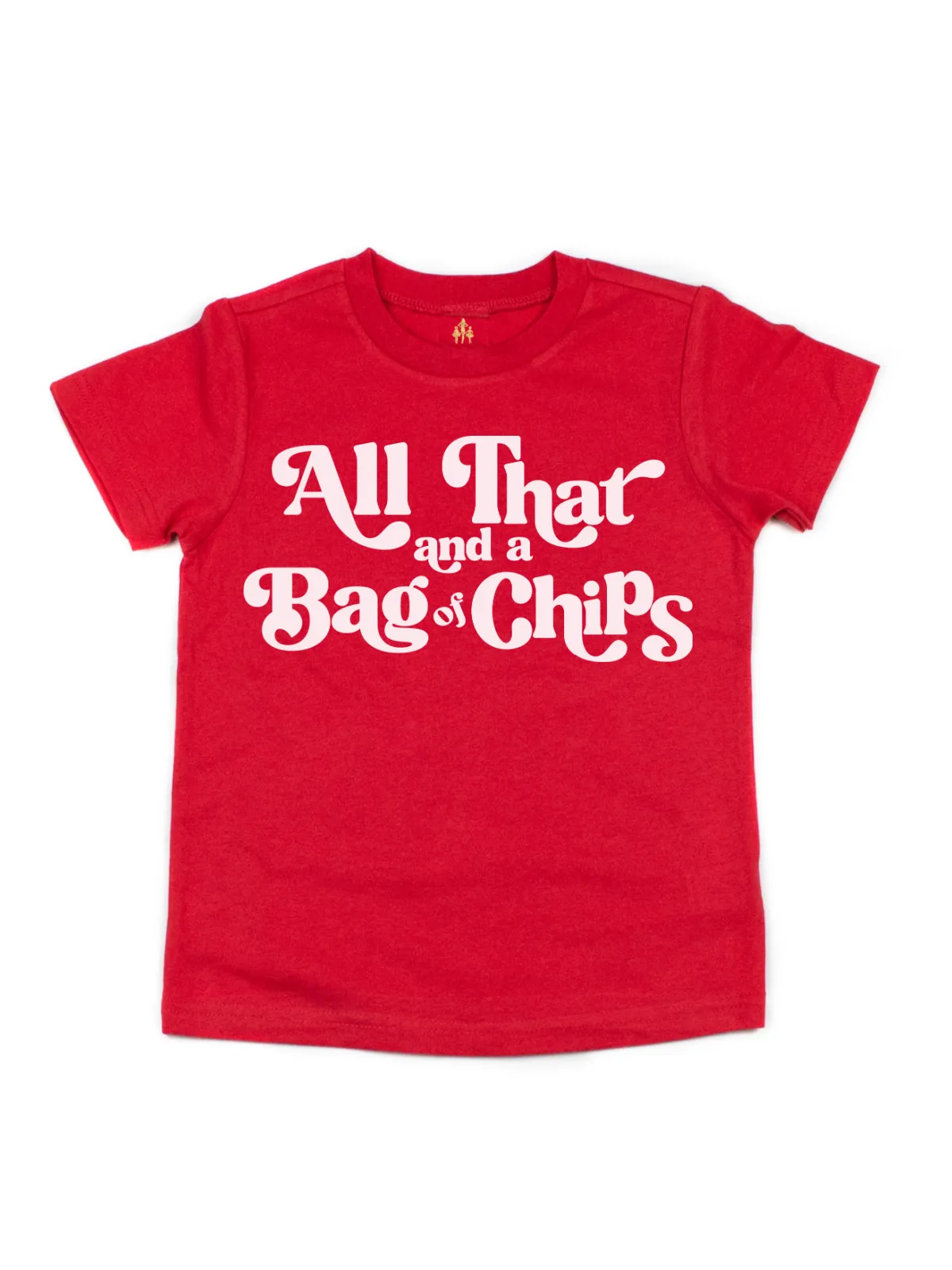 All That and a Bag of Chips Matching Mommy and Me 90s Shirts - Red