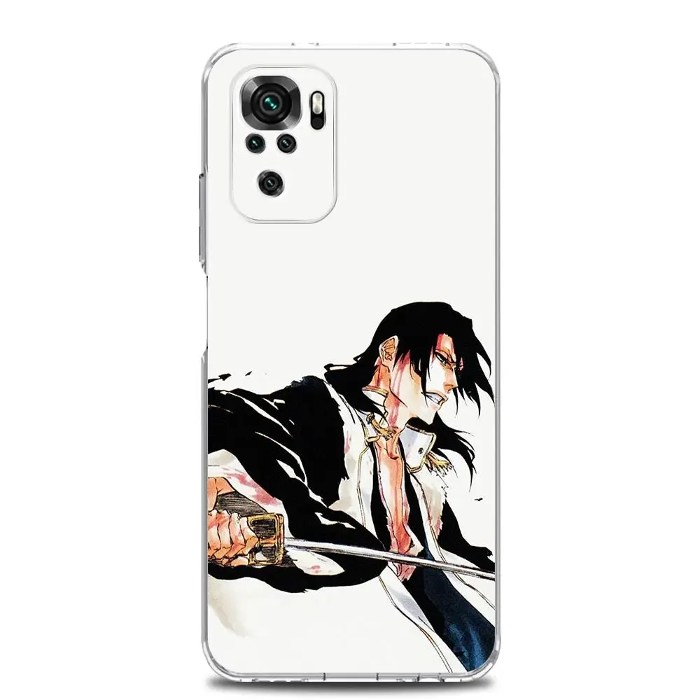 Anime Bleach Kurosaki Ichigo Clear Phone Case for Xiaomi Redmi Note 12 5G 9S 9 8 10 11 Pro  9T 8T 10C 9C 9A 7 Pro TPU Back Cover (2)