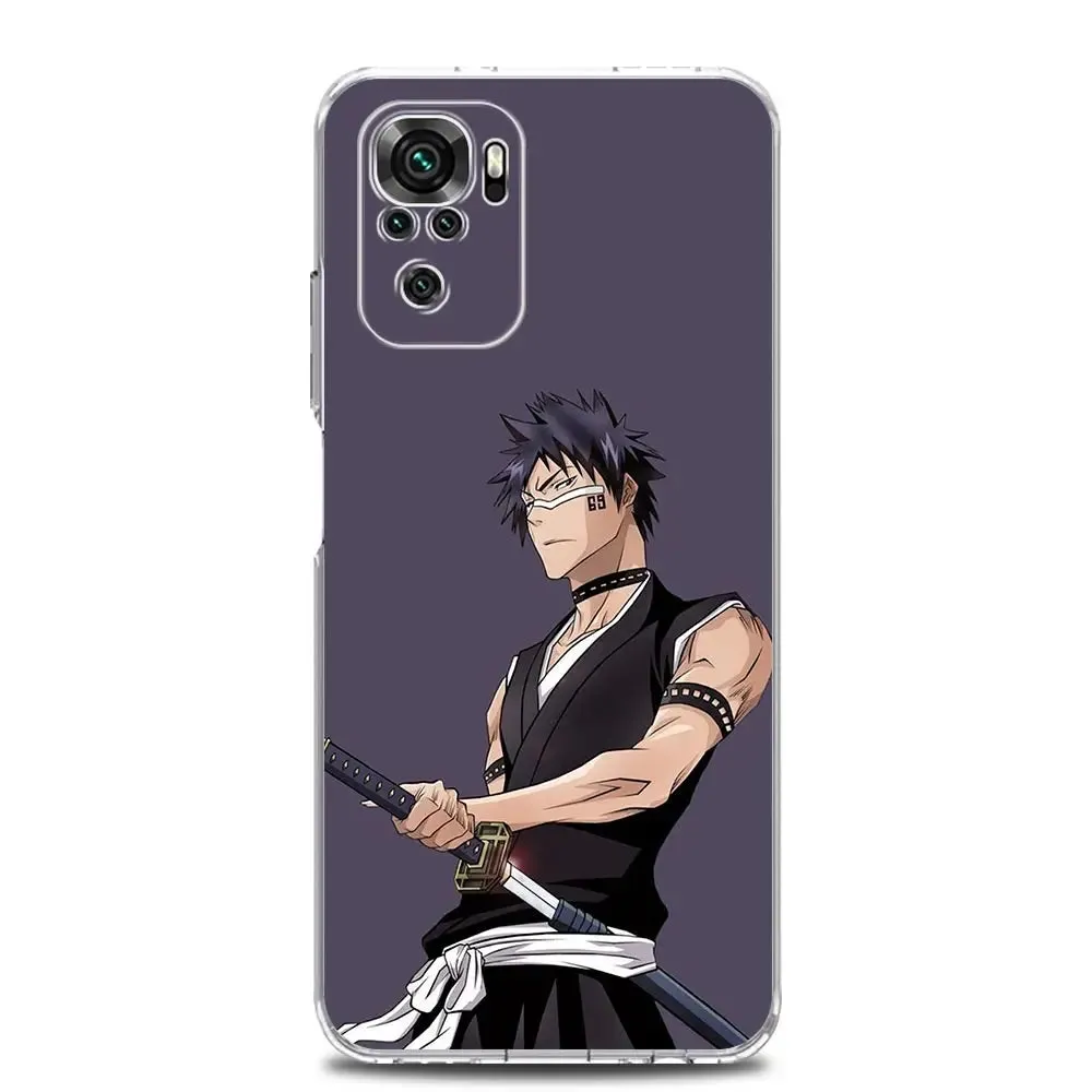 Anime Bleach Kurosaki Ichigo Clear Phone Case for Xiaomi Redmi Note 12 5G 9S 9 8 10 11 Pro  9T 8T 10C 9C 9A 7 Pro TPU Back Cover (2)