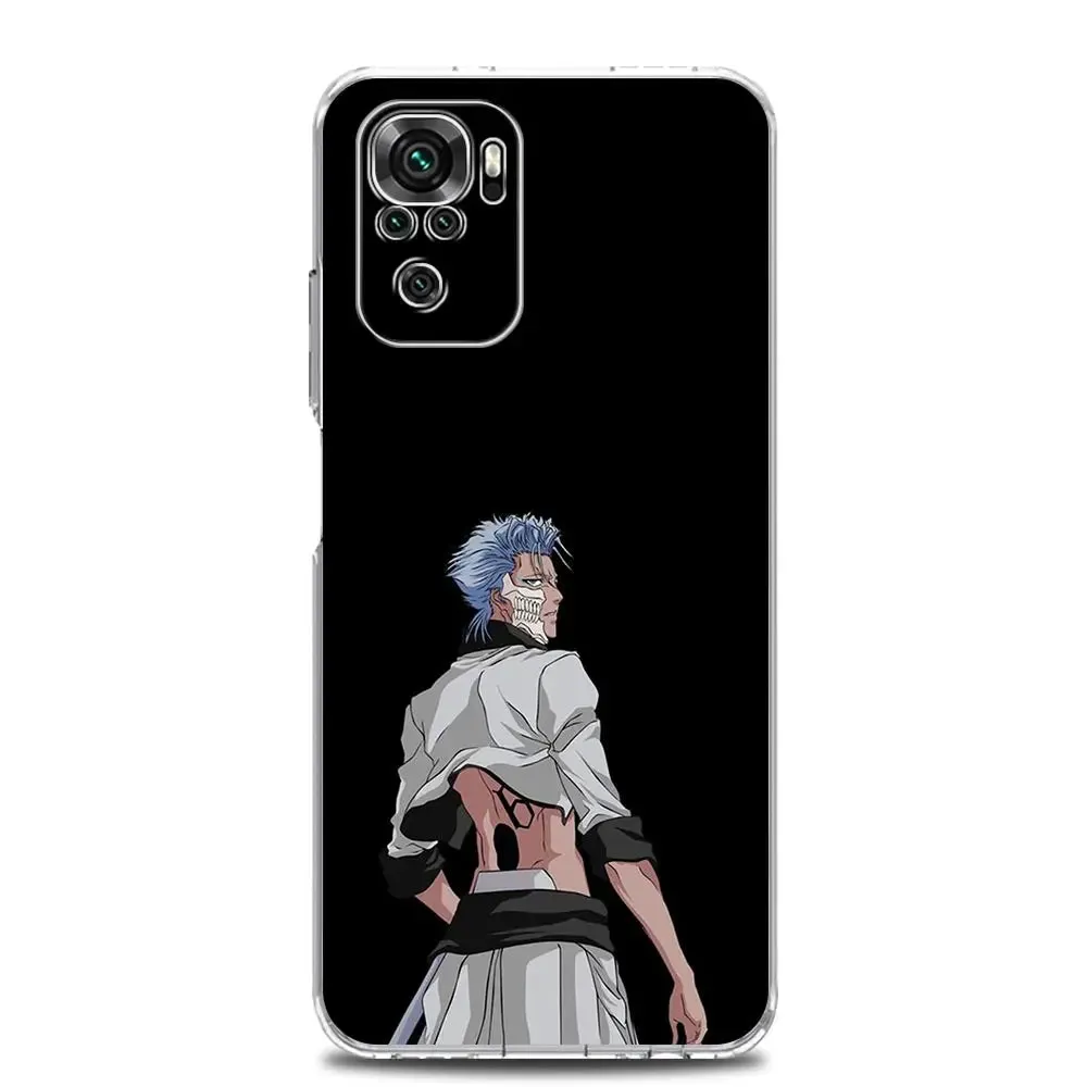 Anime Bleach Kurosaki Ichigo Clear Phone Case for Xiaomi Redmi Note 12 5G 9S 9 8 10 11 Pro  9T 8T 10C 9C 9A 7 Pro TPU Back Cover (2)