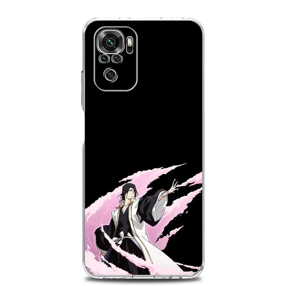 Anime Bleach Kurosaki Ichigo Clear Phone Case for Xiaomi Redmi Note 12 5G 9S 9 8 10 11 Pro  9T 8T 10C 9C 9A 7 Pro TPU Back Cover (2)