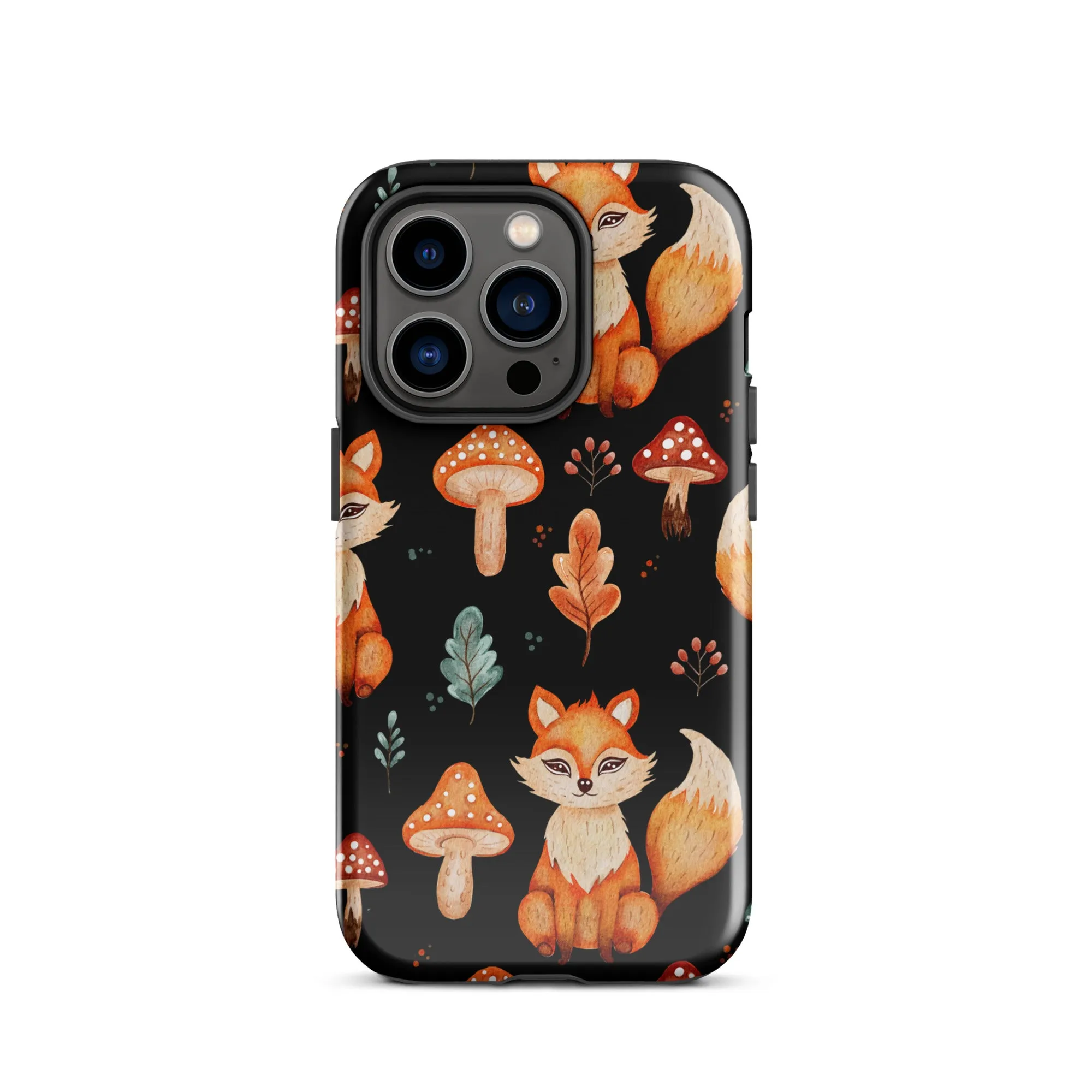 Autumn Fox & Mushroom Premium iphone Case