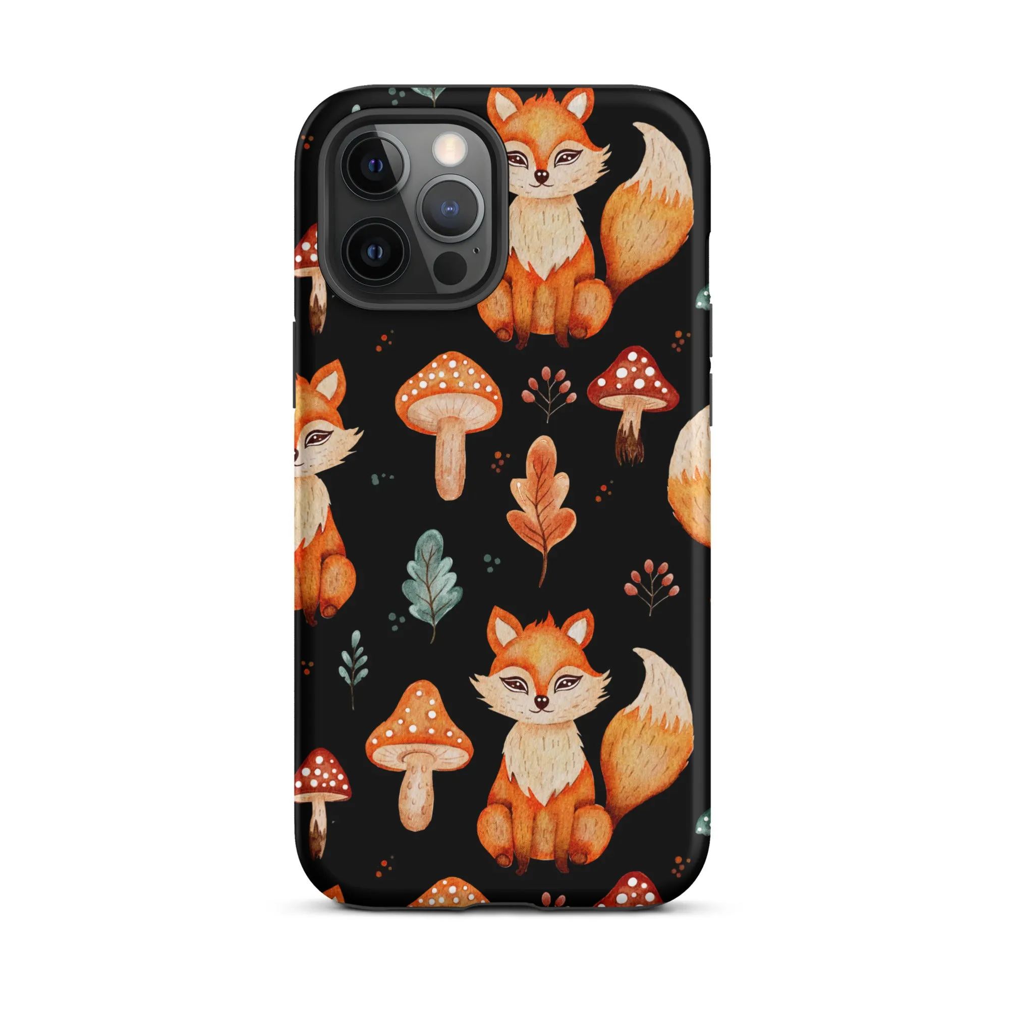 Autumn Fox & Mushroom Premium iphone Case