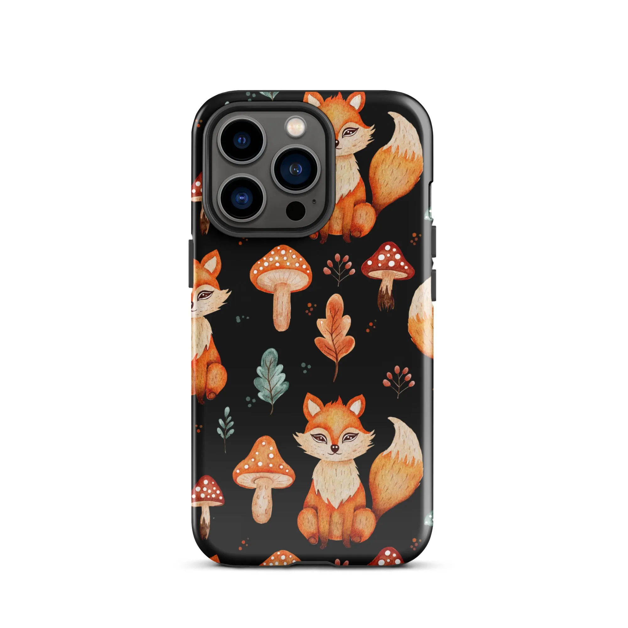 Autumn Fox & Mushroom Premium iphone Case