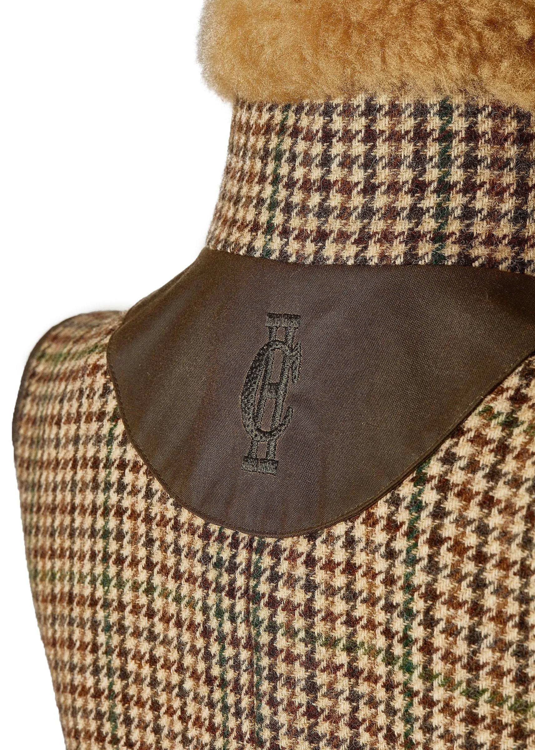 Hailes Green Tweed Aviator Gilet - Stylish and Functional Outerwear