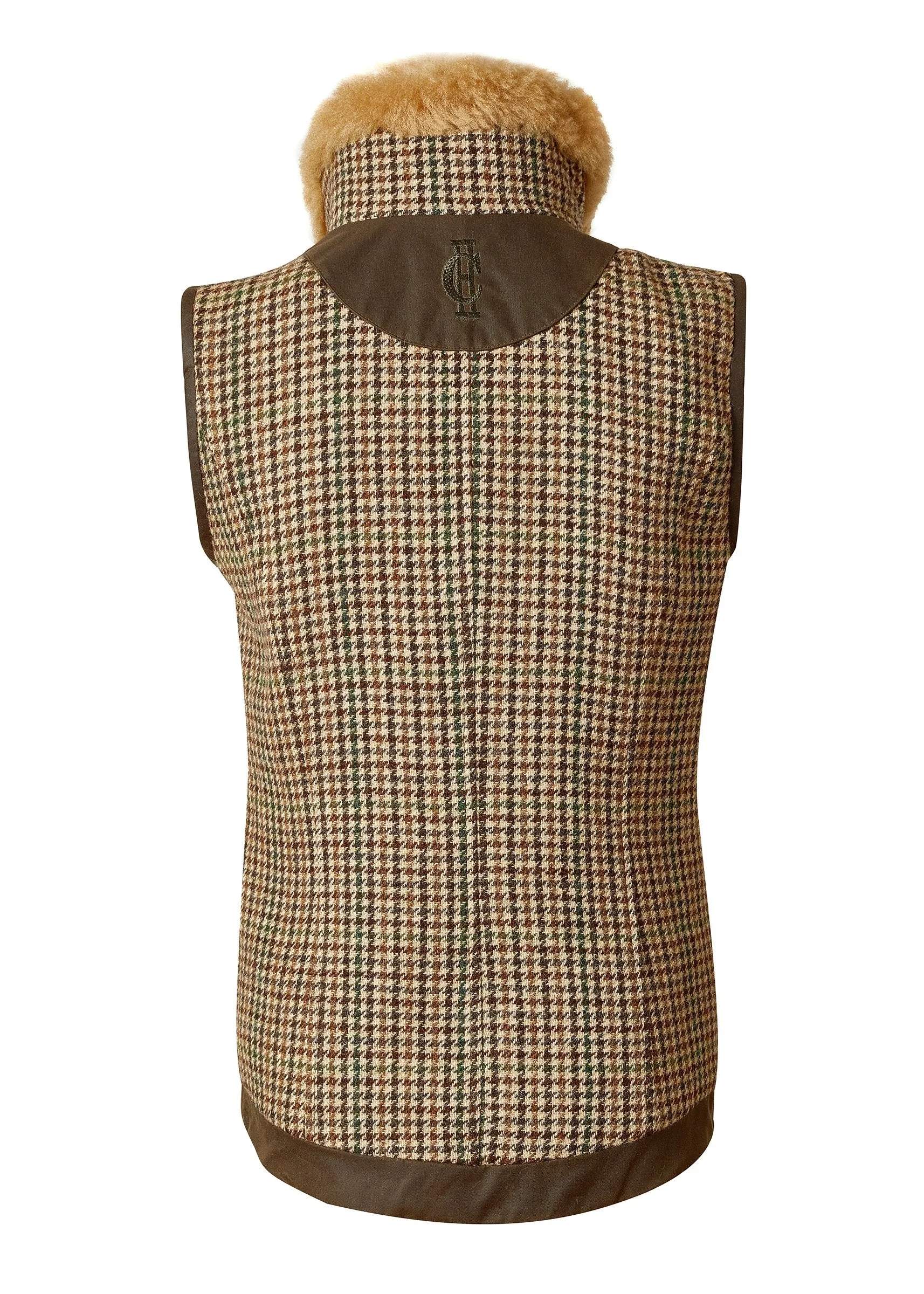 Hailes Green Tweed Aviator Gilet - Stylish and Functional Outerwear