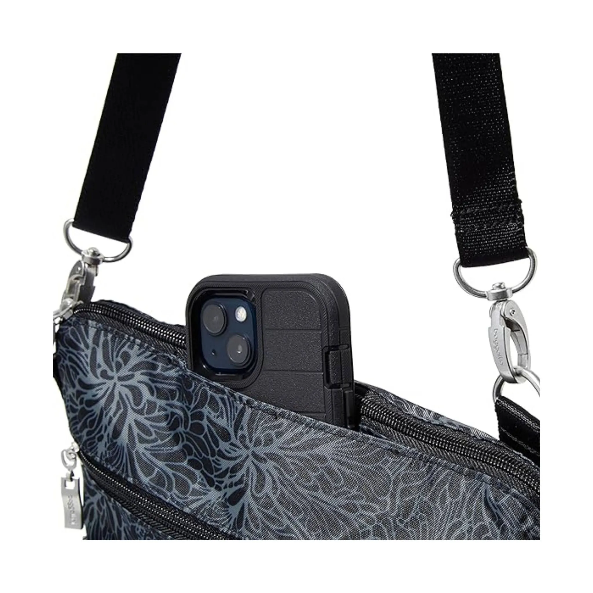 Baggallini Modern Large Pocket Crossbody - Midnight Blossom