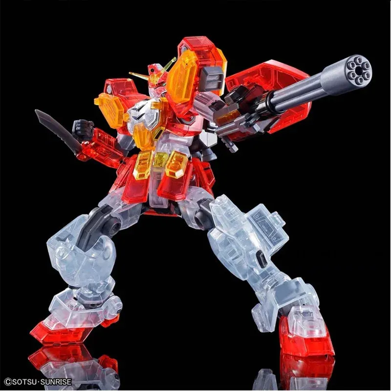 Bandai Original Gundam Model Kit HG XXXG-01H Heavy Weapon Clear Color Gunpla Anime Action Figure Toy