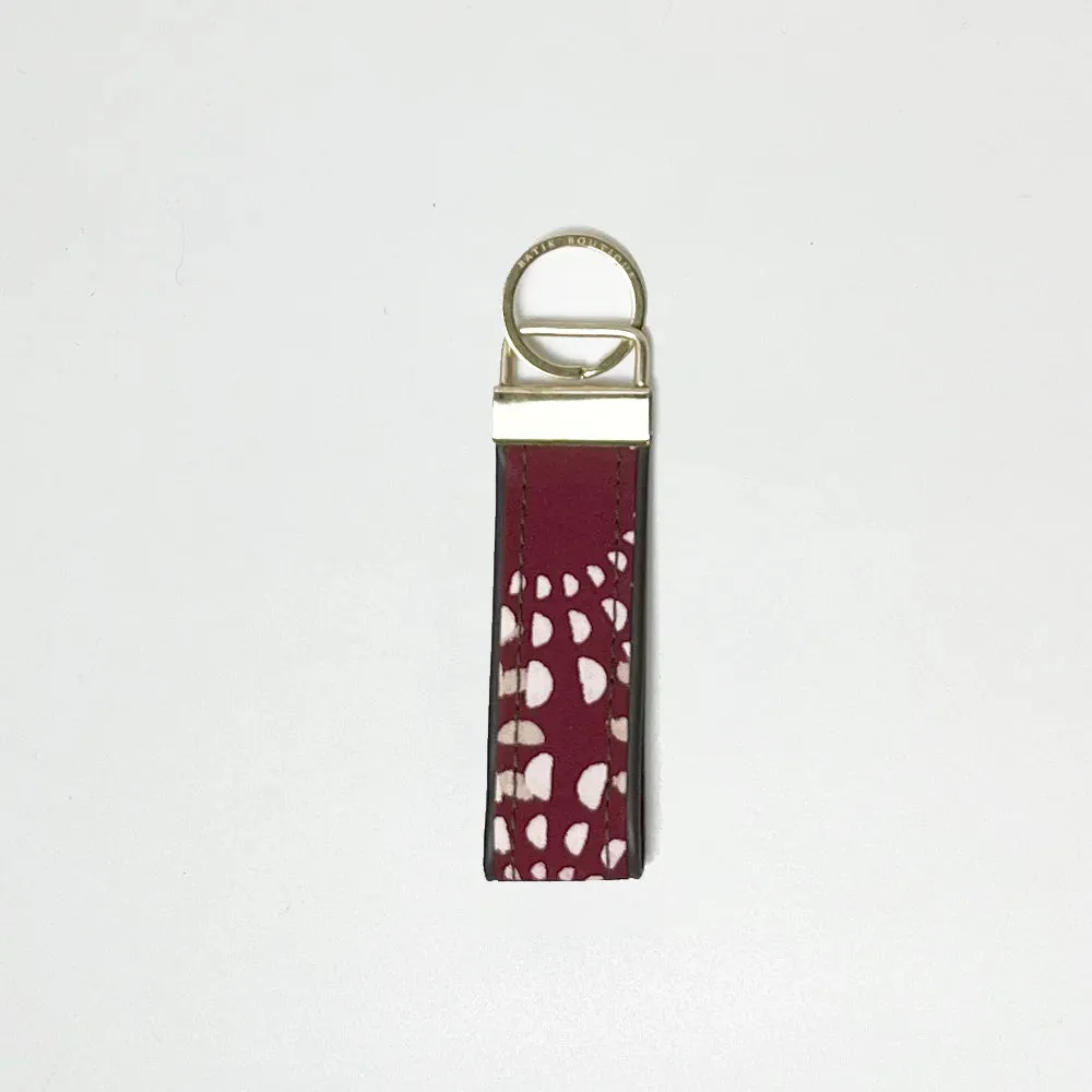 Batik Key Fob - Crimson Lunar