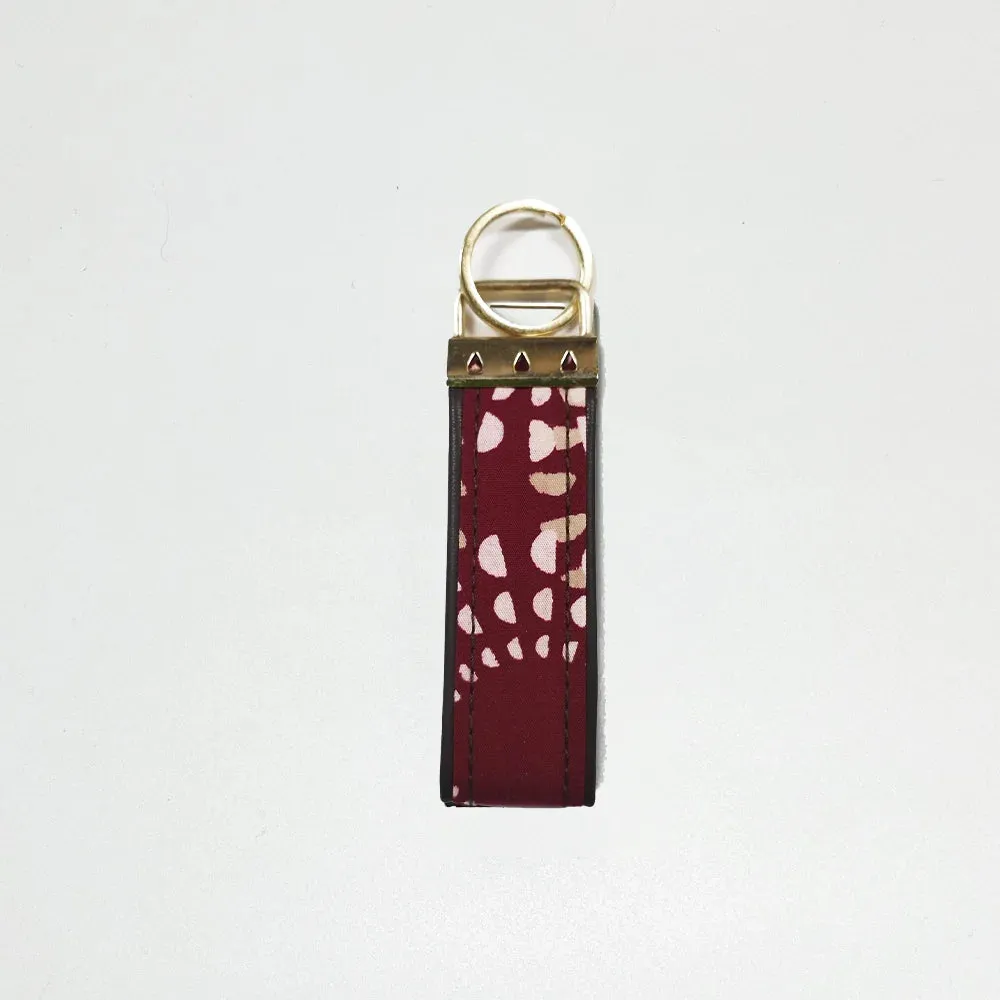 Batik Key Fob - Crimson Lunar