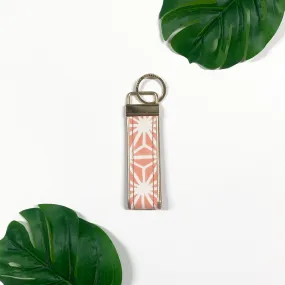 Batik Key Fob - Peach Firework