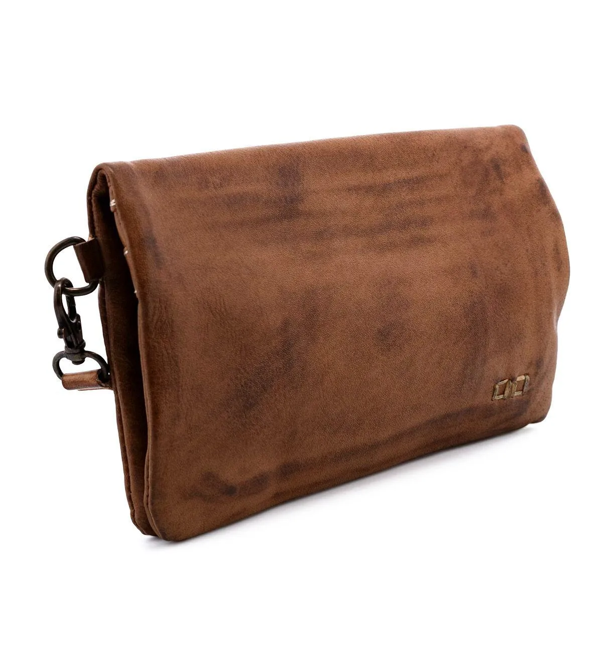 Versatile Bed Stu Cadence Tan Rustic, Leather Crossbody Clutch Wallet - Model: A621040 TNRS