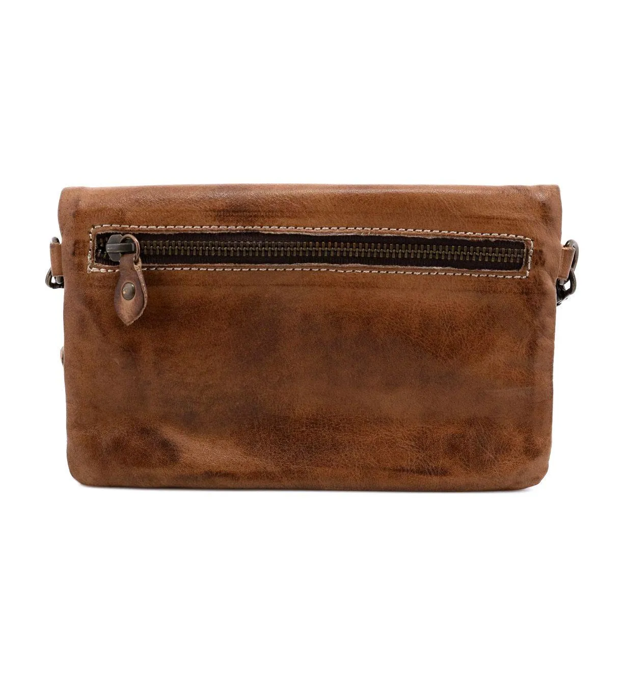 Versatile Bed Stu Cadence Tan Rustic, Leather Crossbody Clutch Wallet - Model: A621040 TNRS