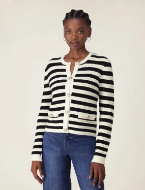 Beri Striped Knit Cardigan