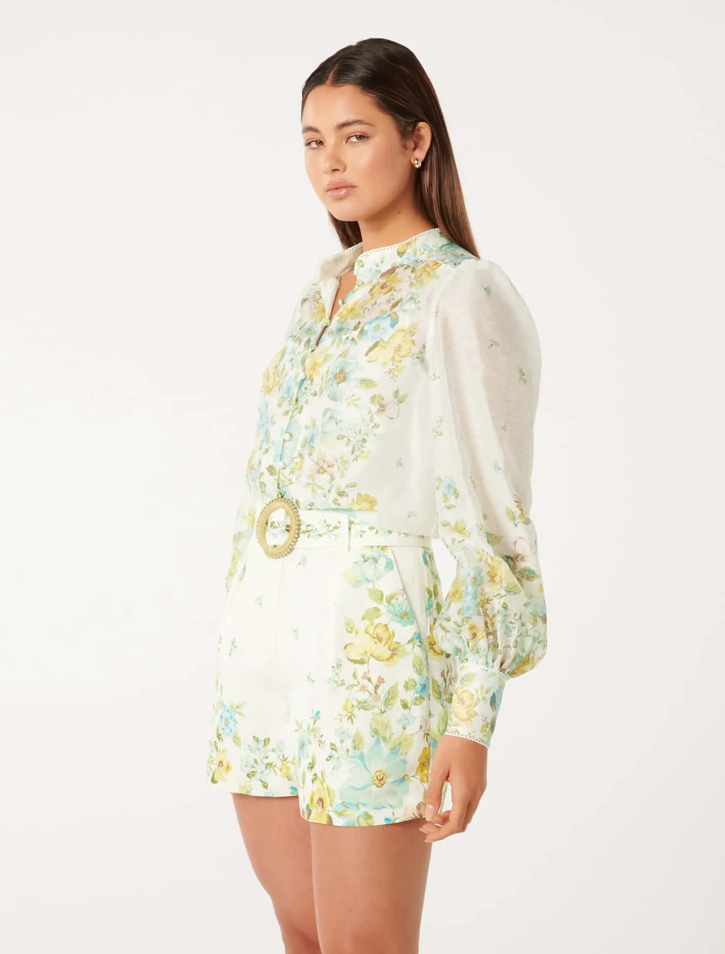 Bettina Floral Placement Blouse