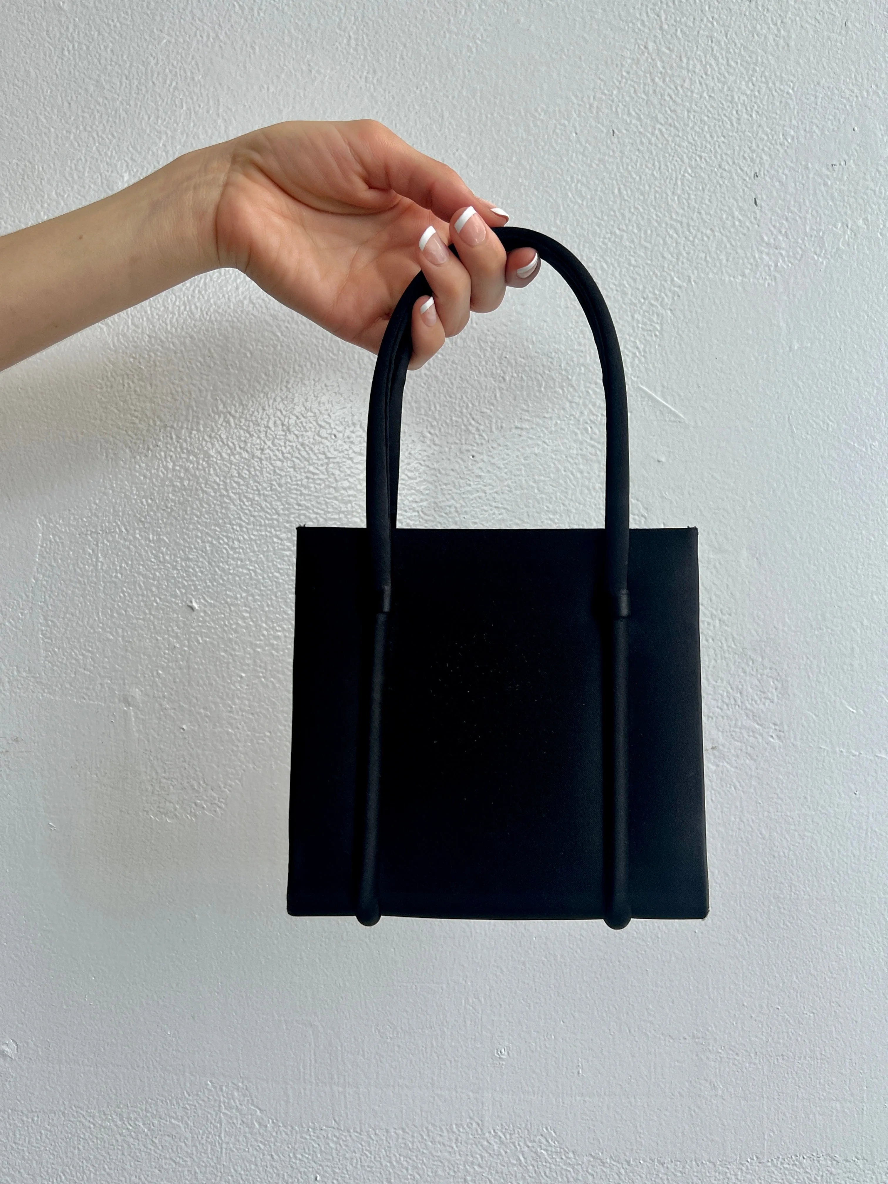 Black Satin Handbag