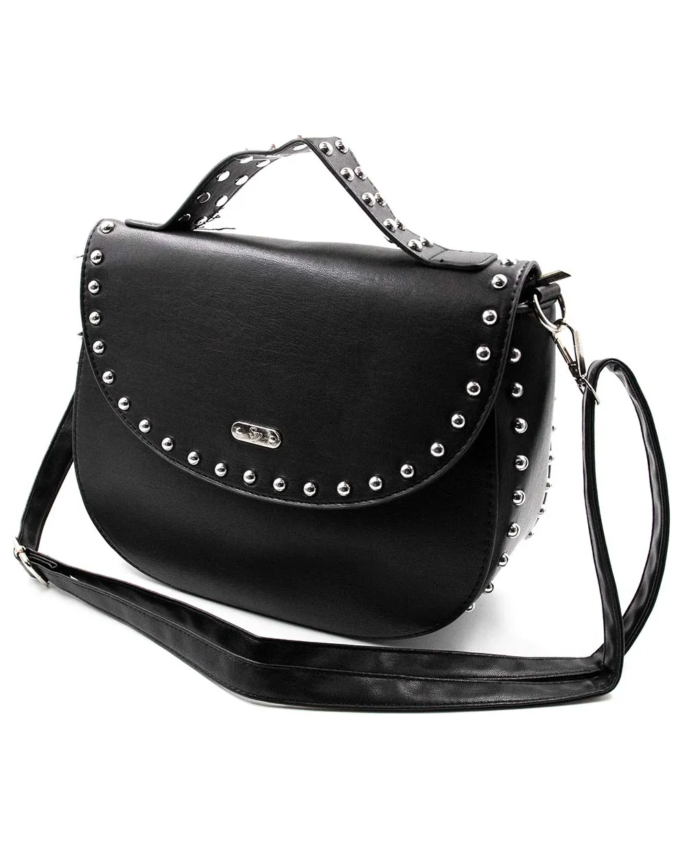 Black Studded Handbag