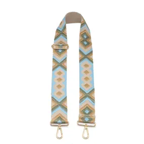 Blue and Sage Bohemian Adjustable Handbag Strap