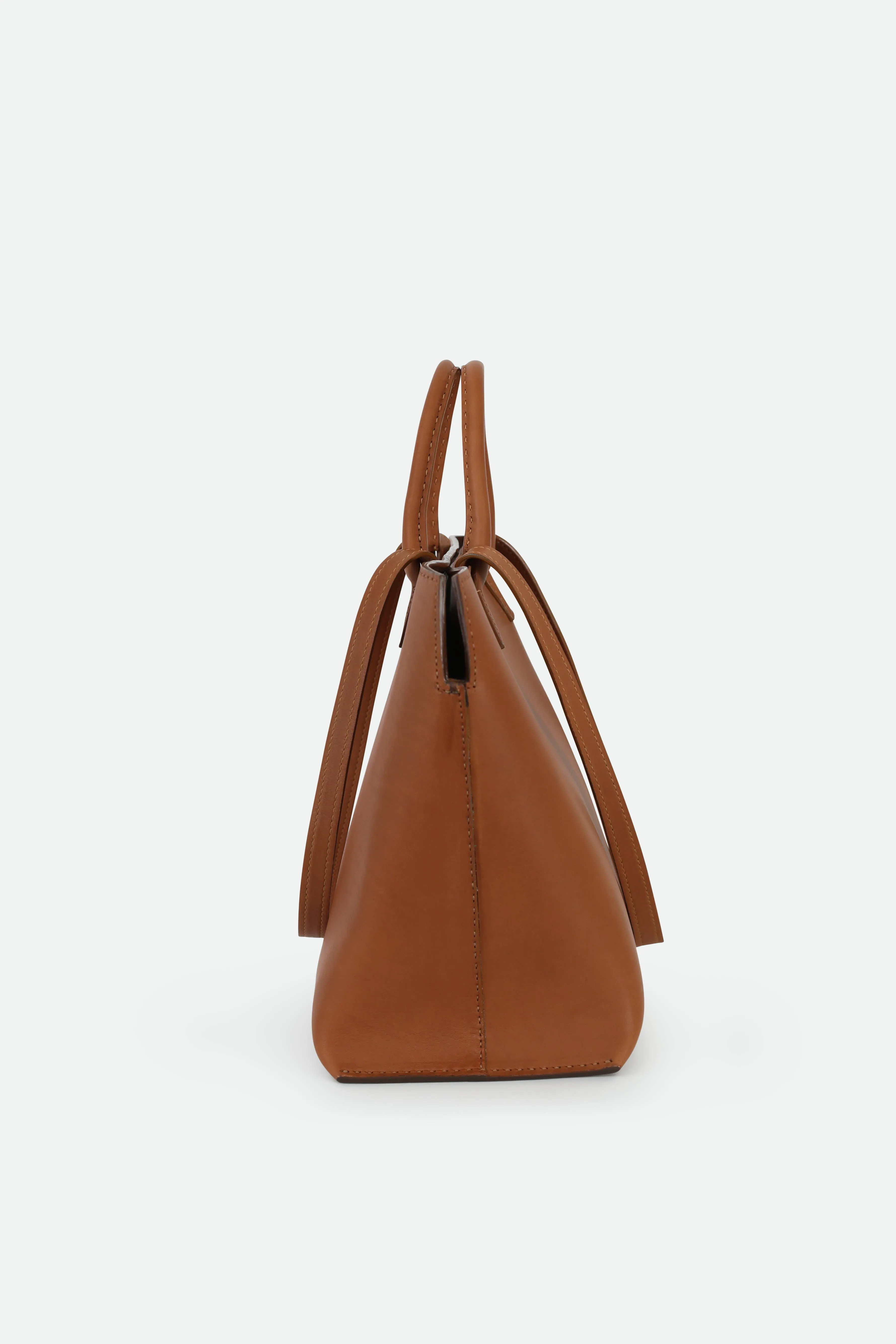 BOLZANO FRENCH BARENIA LEATHER TOTE IN NATURAL/CUOIO