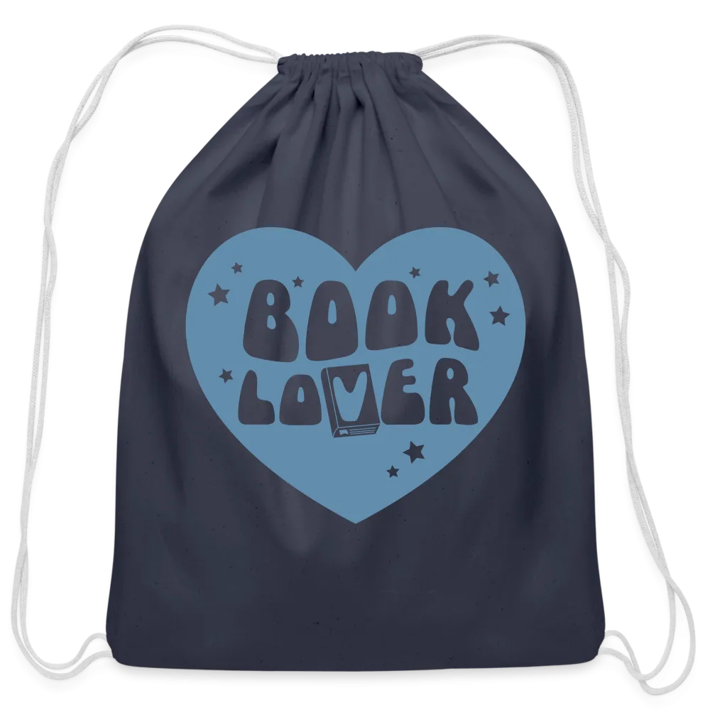 Book Lover: Cotton Drawstring Bag for Literature Enthusiasts