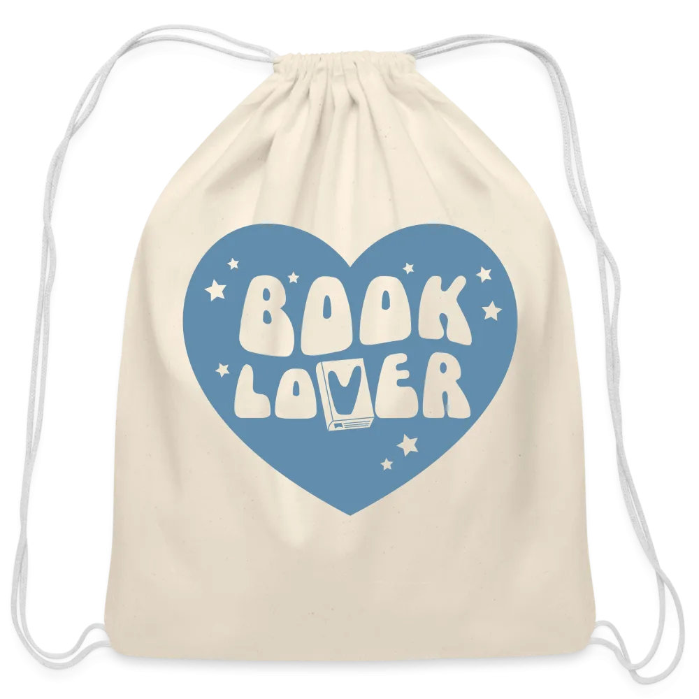 Book Lover: Cotton Drawstring Bag for Literature Enthusiasts