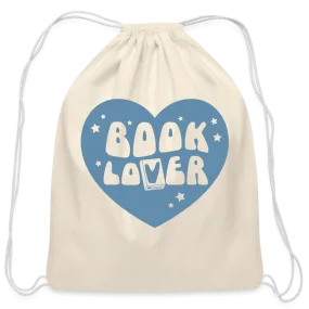 Book Lover: Cotton Drawstring Bag for Literature Enthusiasts