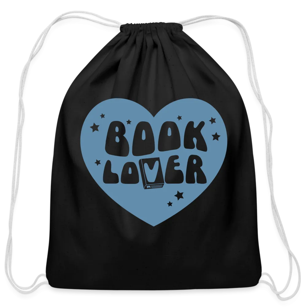 Book Lover: Cotton Drawstring Bag for Literature Enthusiasts