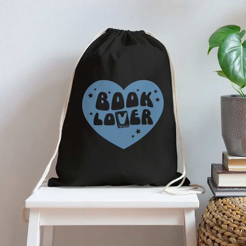 Book Lover: Cotton Drawstring Bag for Literature Enthusiasts