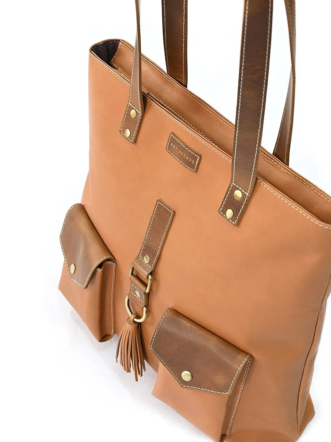 BRAWNY - LEATHER TOTE BAG