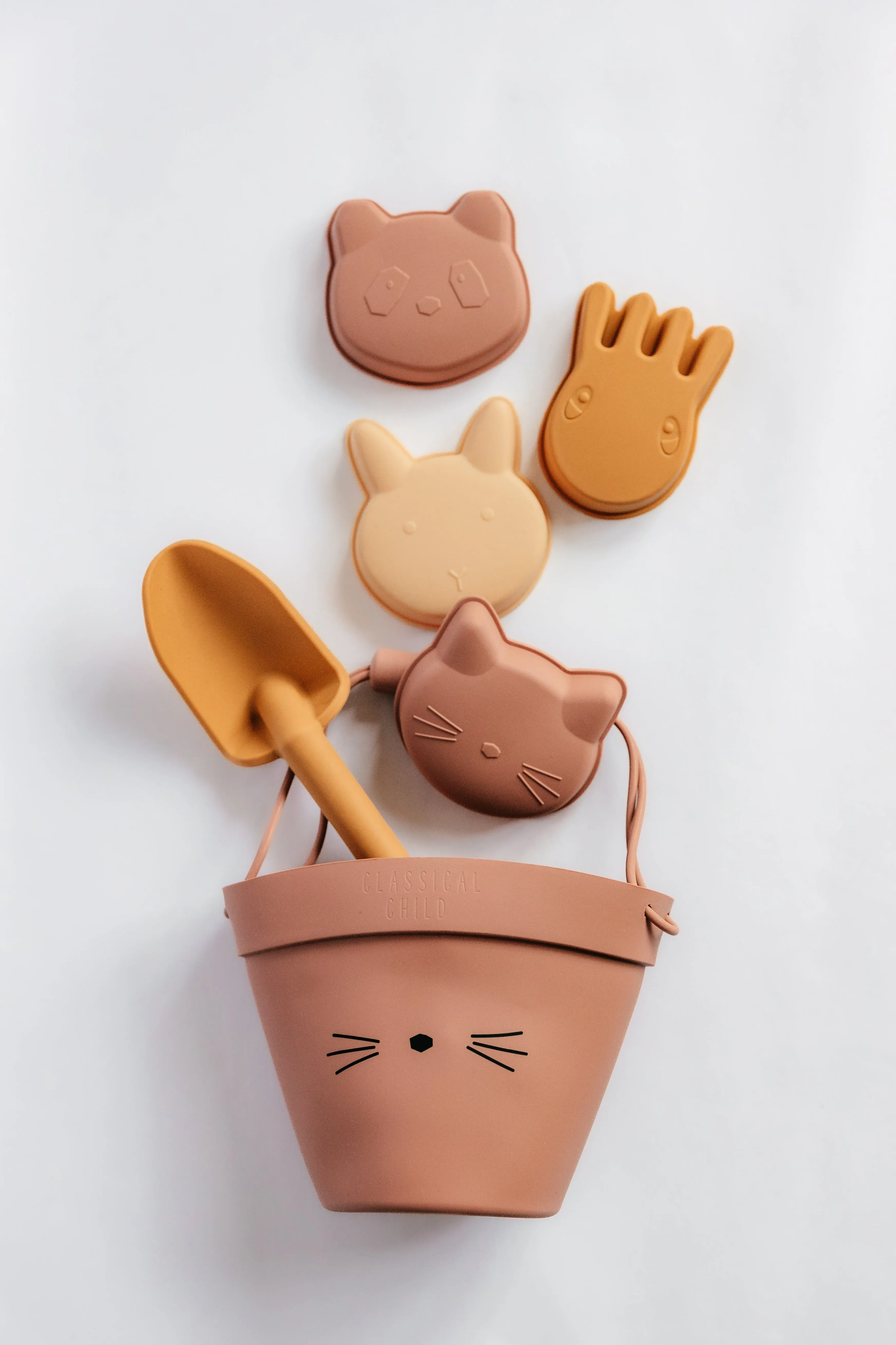 Bucket & Toys Set - Pink Cat