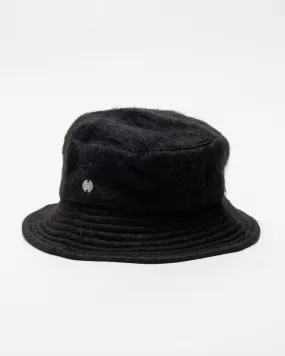 Bucket Hat Black Mohair