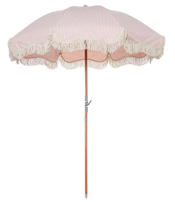 Business & Pleasure Premium Beach Umbrella -LAURENS PINK STRIPE