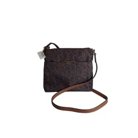 Calvin Klein Brown Monogram Crossbody Bag | Brand new |