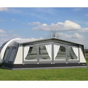 Camptech Buckingham DL 3m Seasonal Traditional Full Caravan Awning   Free Storm Straps (2024)