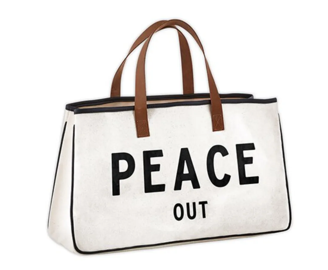 Canvas Tote with Words