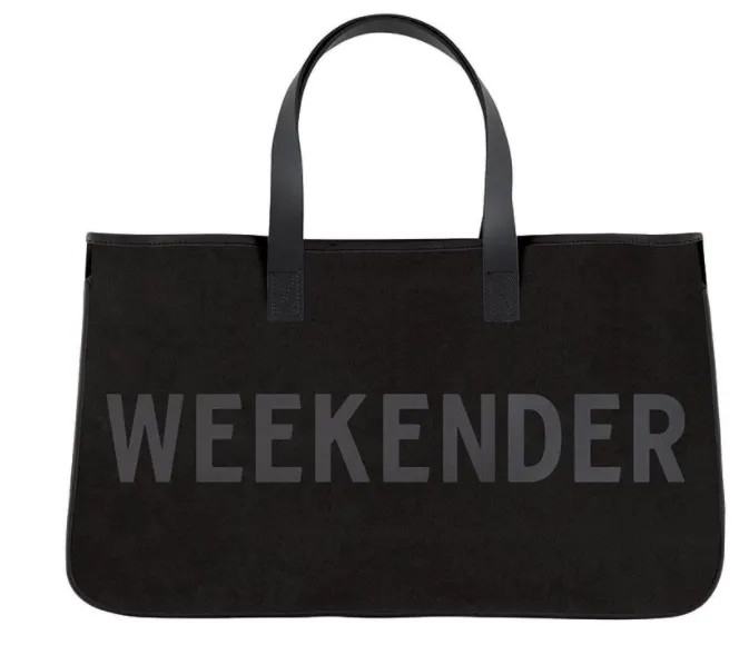 Canvas Tote with Words