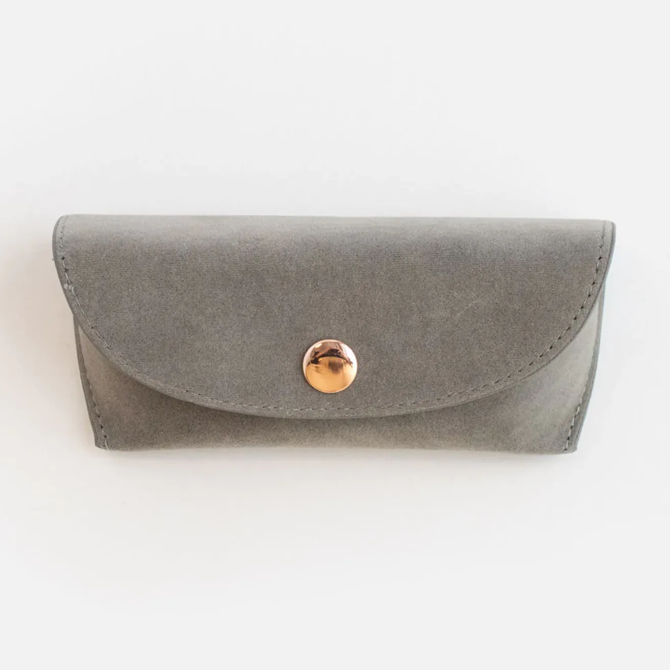 Caroline Gardner Grey Velvet Glasses Case