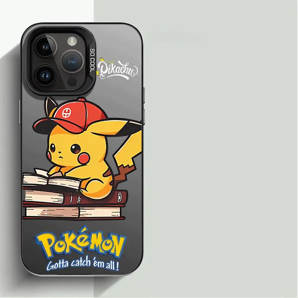 Case for iPhone XR 13 X 14 Plus 15 Pro Max XS Max 11 12 Pro 11 Pro 14 Pro 13 Soft Cover Luxury Cell Anime Pokemon Pikachu