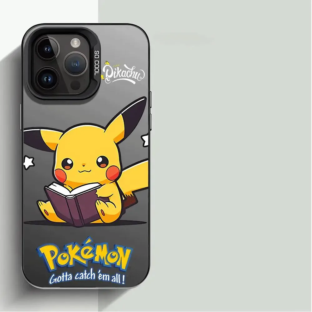 Case for iPhone XR 13 X 14 Plus 15 Pro Max XS Max 11 12 Pro 11 Pro 14 Pro 13 Soft Cover Luxury Cell Anime Pokemon Pikachu