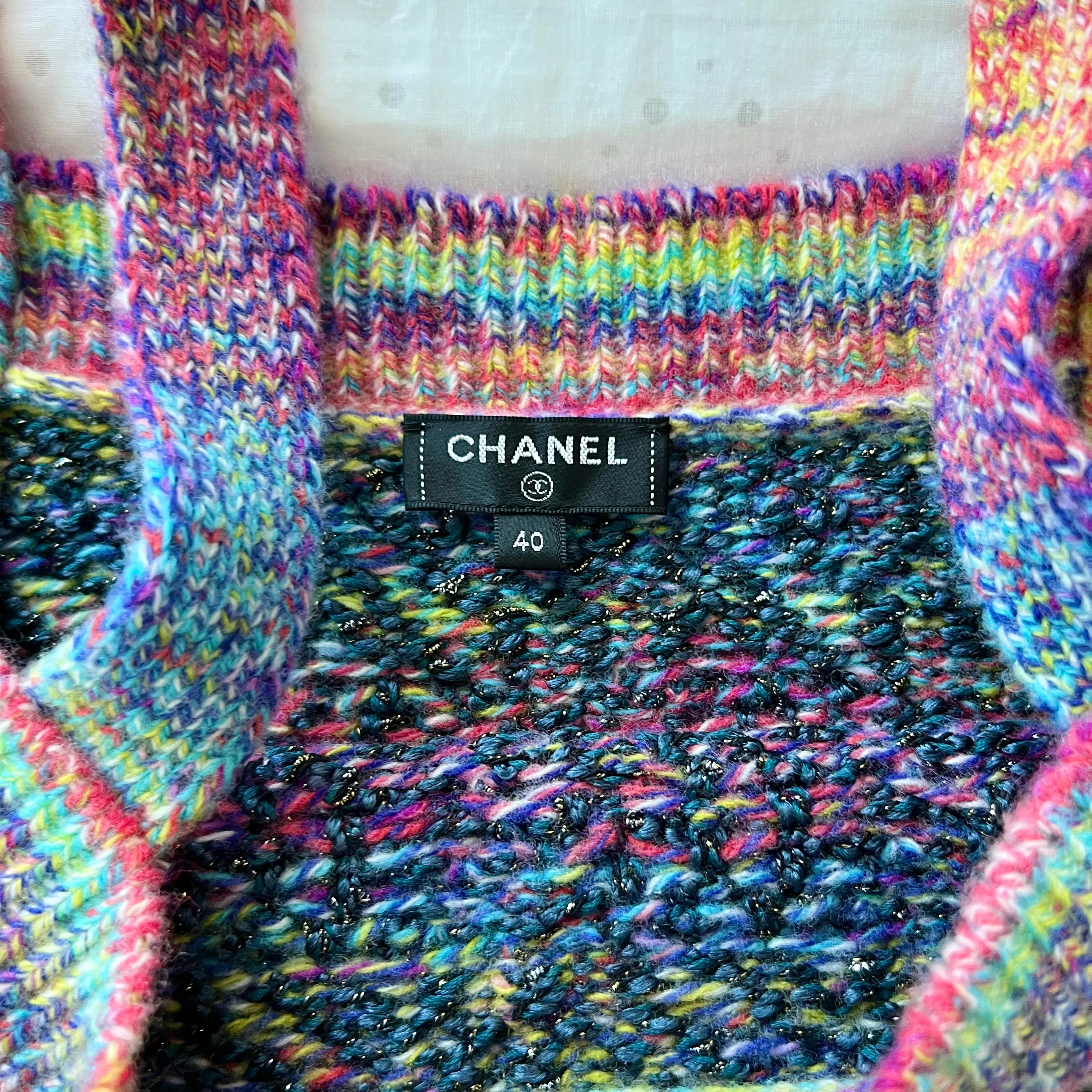 Chanel Multicolour Knit Tank Top