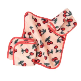 Cherry Print Make-Up Removing Cloths