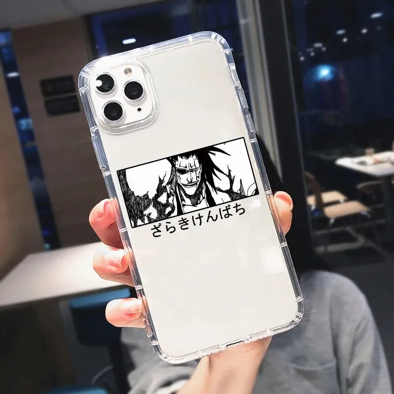 Cute Anime Bleach Kisuke Urahara Shockproof Phone Case For iPhone 13 11 12 Pro MAX XR XS X 14 15 Plus Clear Soft TPU Cover