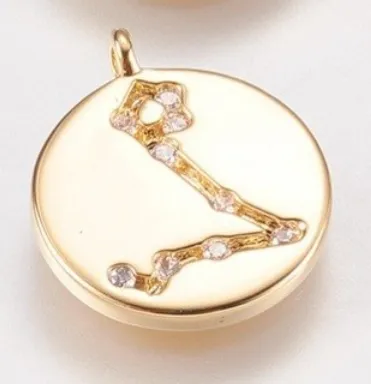 Dainty Zodiac Star Sign Pendant- 14K Gold Filled